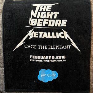 Metallica the Night Before Concert Towel
